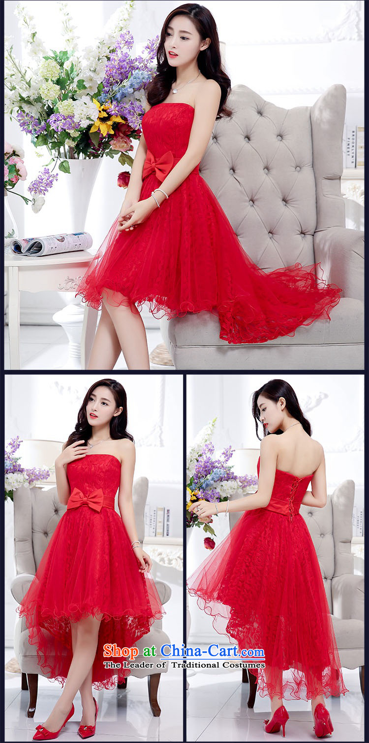 2015 Autumn and Winter, stylish Sau San Foutune Bow Ties With chest lace dresses Bridal Services evening dresses temperament gentlewoman long skirt as Princess skirt sweet bridesmaid services wine red S picture, prices, brand platters! The elections are supplied in the national character of distribution, so action, buy now enjoy more preferential! As soon as possible.