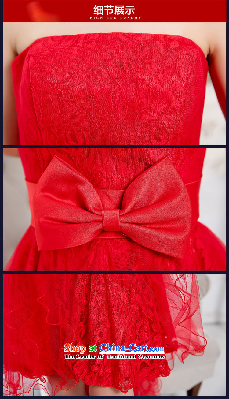 2015 Autumn and Winter, stylish Sau San Foutune Bow Ties With chest lace dresses Bridal Services evening dresses temperament gentlewoman long skirt as Princess skirt sweet bridesmaid services wine red S picture, prices, brand platters! The elections are supplied in the national character of distribution, so action, buy now enjoy more preferential! As soon as possible.