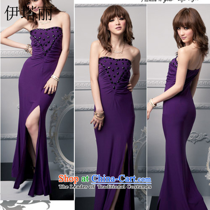 Hitta Lai won the jewelry Shek Sau San wrapped chest evening dresses wedding banquet dresses KTV bows 659# services are code of the Purple Tower Lai , , , shopping on the Internet