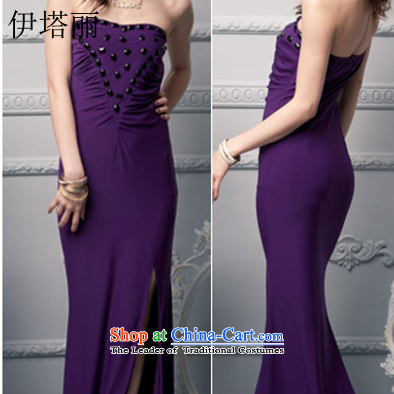 Hitta Lai won the jewelry Shek Sau San wrapped chest evening dresses wedding banquet dresses KTV bows 659# services are code of the Purple Tower Lai , , , shopping on the Internet