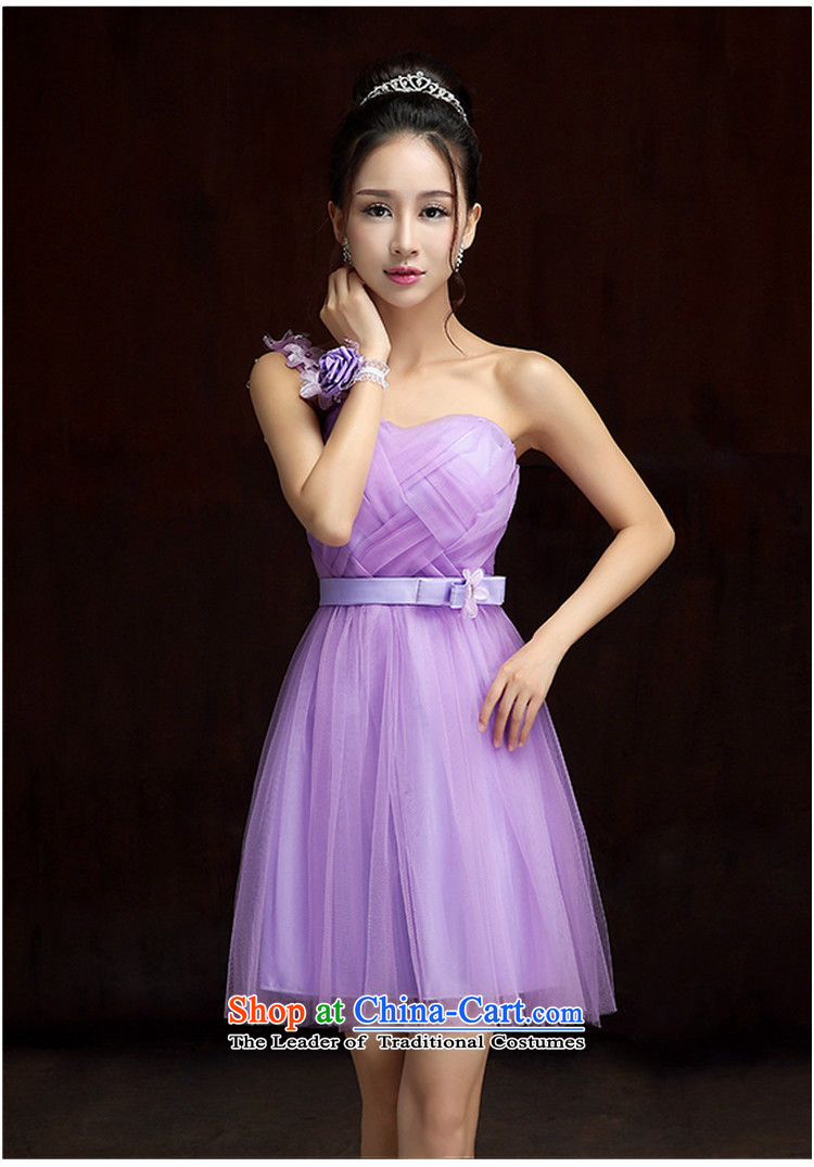 The annual session of 2015 New evening banquet dress petals shoulder back sweet dresses short skirts bridesmaid skirt long skirt evening dress short skirts, sister dress purple long skirt XL115-145 catty picture, prices, brand platters! The elections are supplied in the national character of distribution, so action, buy now enjoy more preferential! As soon as possible.