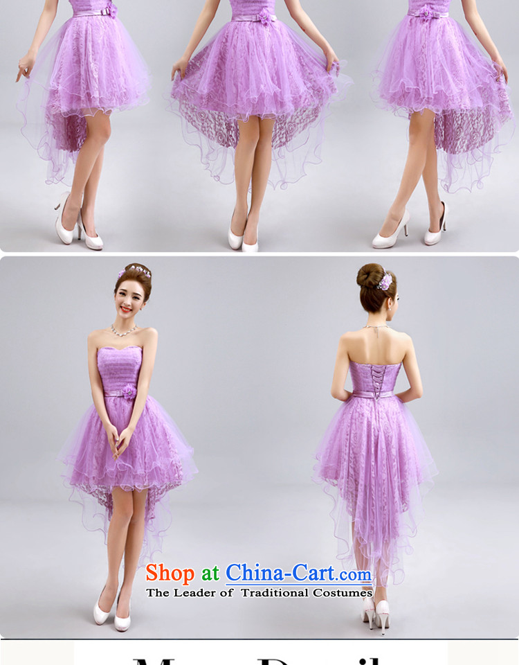 The privilege of serving-leung bridesmaid service, purple bridesmaid dress bridesmaid mission sister skirt small dress bridesmaids evening dresses F -606 chest straps to erase the smearing 2XL Photo, prices, brand platters! The elections are supplied in the national character of distribution, so action, buy now enjoy more preferential! As soon as possible.