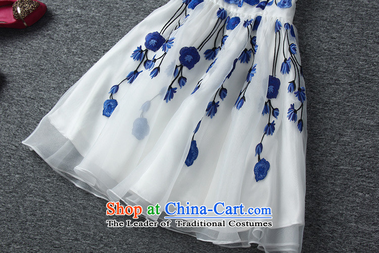 Hsbc Holdings plc Ming vest dress skirt autumn 2015 Skirt European style high-end station heavy industry Netting Embroidery bon bon skirt picture color pictures, prices, XL brand platters! The elections are supplied in the national character of distribution, so action, buy now enjoy more preferential! As soon as possible.