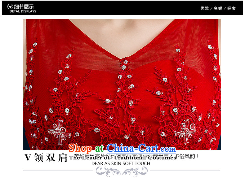 Jiang winter bows to seal the Korean version of the brides wedding dress Red 2-shoulder straps for larger evening dresses female chiffon Sau San video thin red tailored picture, prices, brand platters! The elections are supplied in the national character of distribution, so action, buy now enjoy more preferential! As soon as possible.