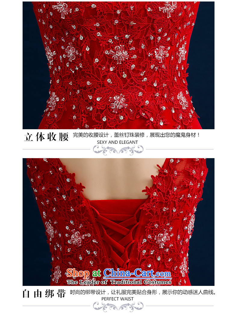 Jiang winter bows to seal the Korean version of the brides wedding dress Red 2-shoulder straps for larger evening dresses female chiffon Sau San video thin red tailored picture, prices, brand platters! The elections are supplied in the national character of distribution, so action, buy now enjoy more preferential! As soon as possible.