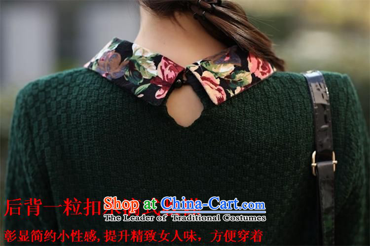 Eason Chan who fall 2015 a new collier, Korean Autumn and Winter Sweater Knit leave a long-sleeved two saika dresses women S pictures, dark green calculation of price, brand platters! The elections are supplied in the national character of distribution, so action, buy now enjoy more preferential! As soon as possible.