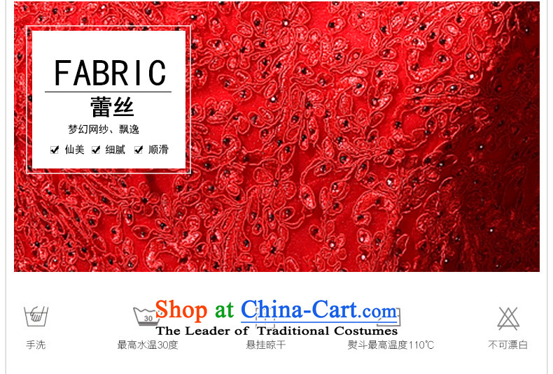 2015 WINTER marriages bows to red petals long gown banquet dinner dress skirt red S picture, prices, brand platters! The elections are supplied in the national character of distribution, so action, buy now enjoy more preferential! As soon as possible.