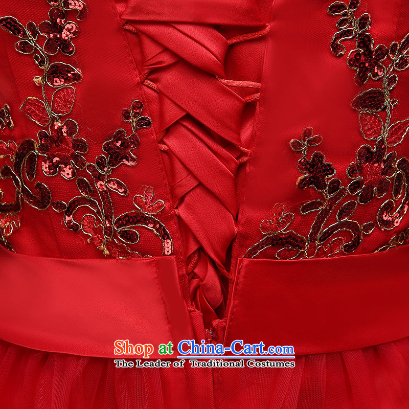 Seal 2015 winter bows services Jiang bride wedding dress female red stylish dress in cuff Sau San lace larger dresses female depilation chest long tailored, seal has been pressed Jiang shopping on the Internet