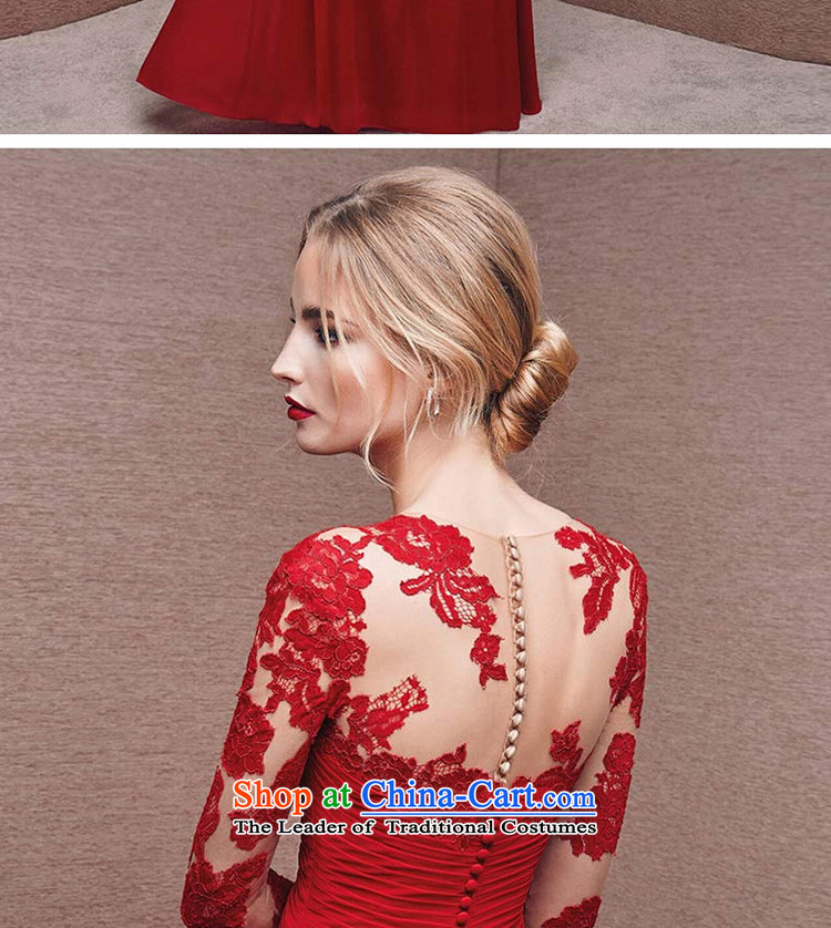 The Republika Srpska divas new bows services 2015 Winter) deep V Red long wedding dress crowsfoot stylish banquet dress Sau San A LONG XL Photo, prices, brand platters! The elections are supplied in the national character of distribution, so action, buy now enjoy more preferential! As soon as possible.