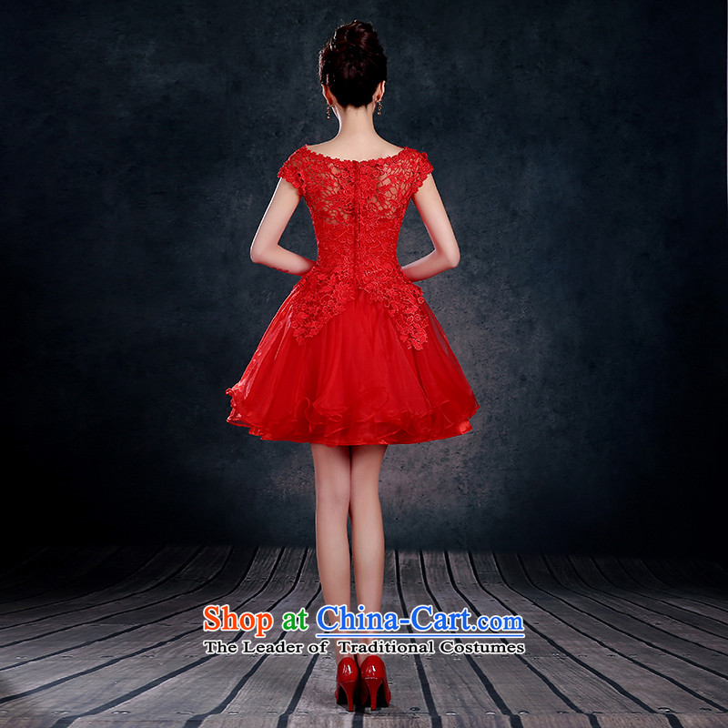 Jiang bride bows to seal the Winter 2015 new red stylish betrothal marry field Dress Short, shoulder banquet female red tailored +30, seal Jiang shopping on the Internet has been pressed.