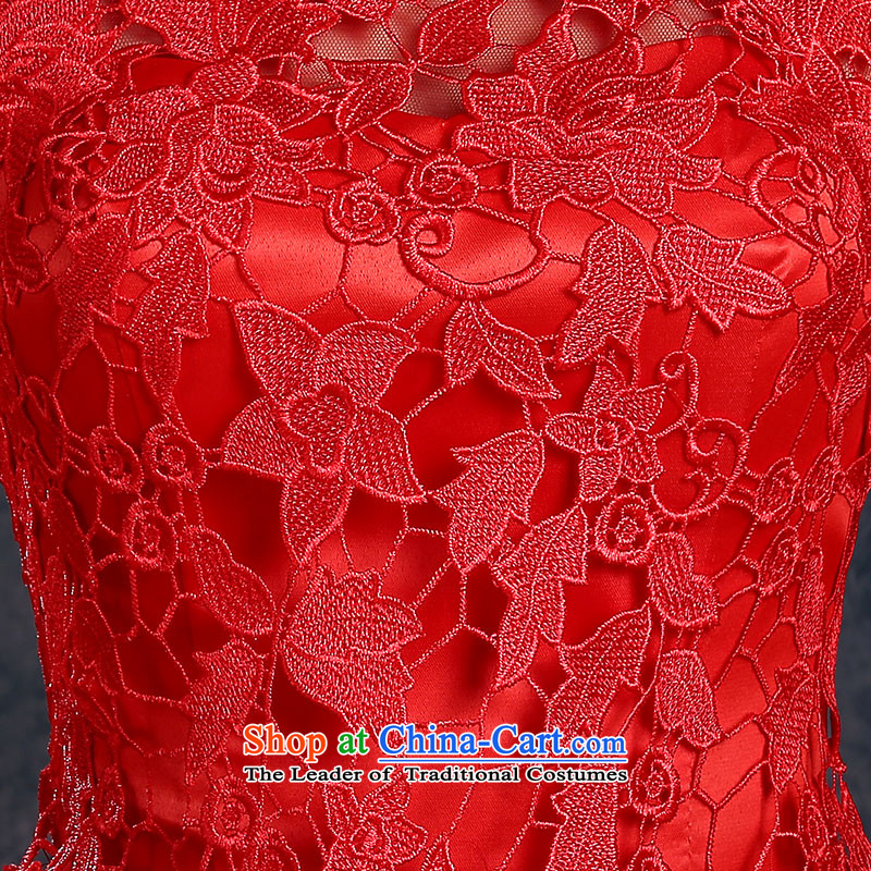 Jiang bride bows to seal the Winter 2015 new red stylish betrothal marry field Dress Short, shoulder banquet female red tailored +30, seal Jiang shopping on the Internet has been pressed.