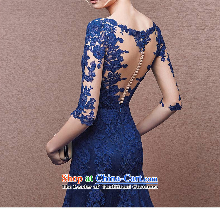 The new 2015 divas banquet evening dresses long blue v-neck shoulders moderator dress female betrothal crowsfoot Foutune of blue S picture, prices, brand platters! The elections are supplied in the national character of distribution, so action, buy now enjoy more preferential! As soon as possible.