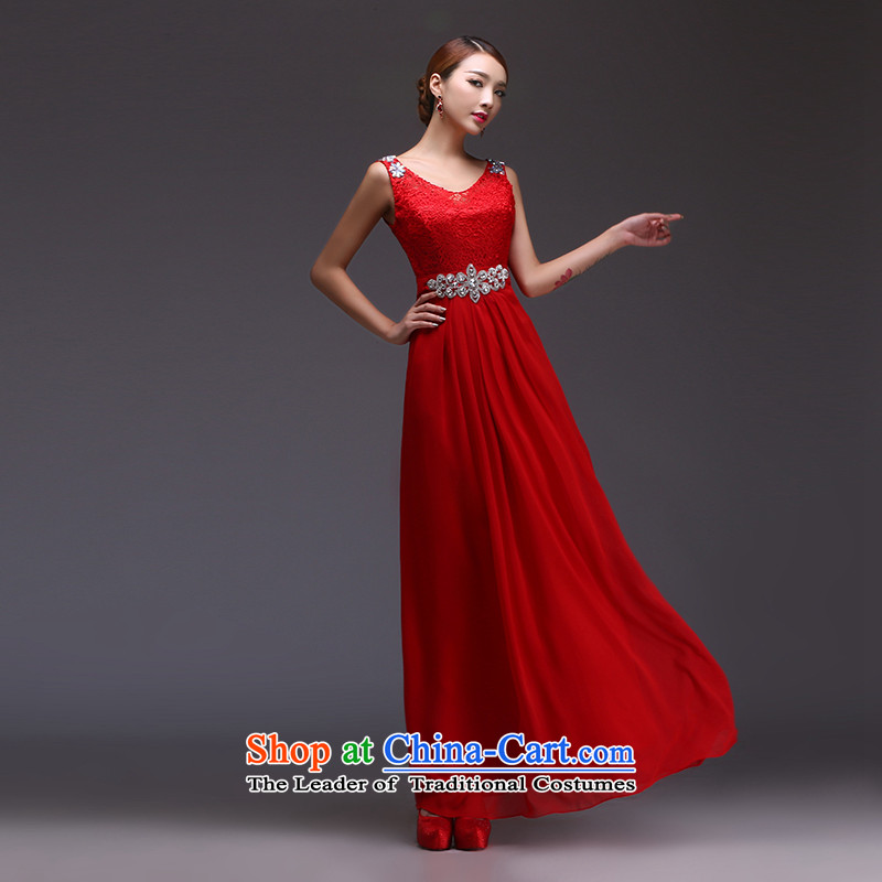 Seal Jiang winter bridesmaid mission 2015 new dresses bridesmaid wedding services evening pink dress banquet annual long gown champagne color S seal Jiang shopping on the Internet has been pressed.