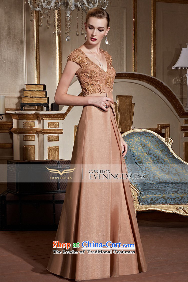 The kitsune stylish package creative shoulder banquet evening dresses marriages bows services under the auspices of the annual meeting of elegant dress lace V-Neck evening 31013 Kim orange XL pre-sale picture, prices, brand platters! The elections are supplied in the national character of distribution, so action, buy now enjoy more preferential! As soon as possible.