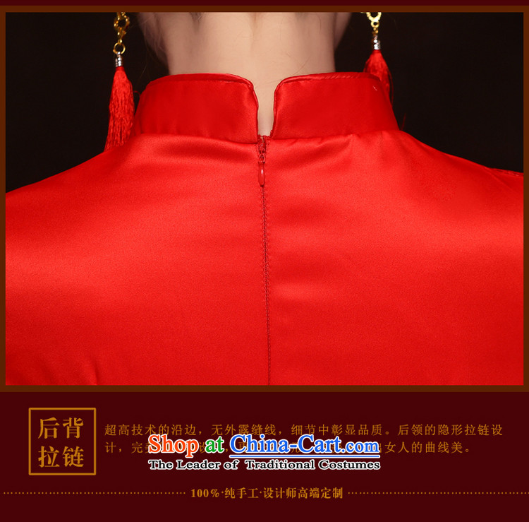 Jiang winter bows to seal the bride wedding dress qipao 2015 new long-sleeved red winter-soo Wo Service marriage long bows dresses cheongsam dress female red S picture, prices, brand platters! The elections are supplied in the national character of distribution, so action, buy now enjoy more preferential! As soon as possible.