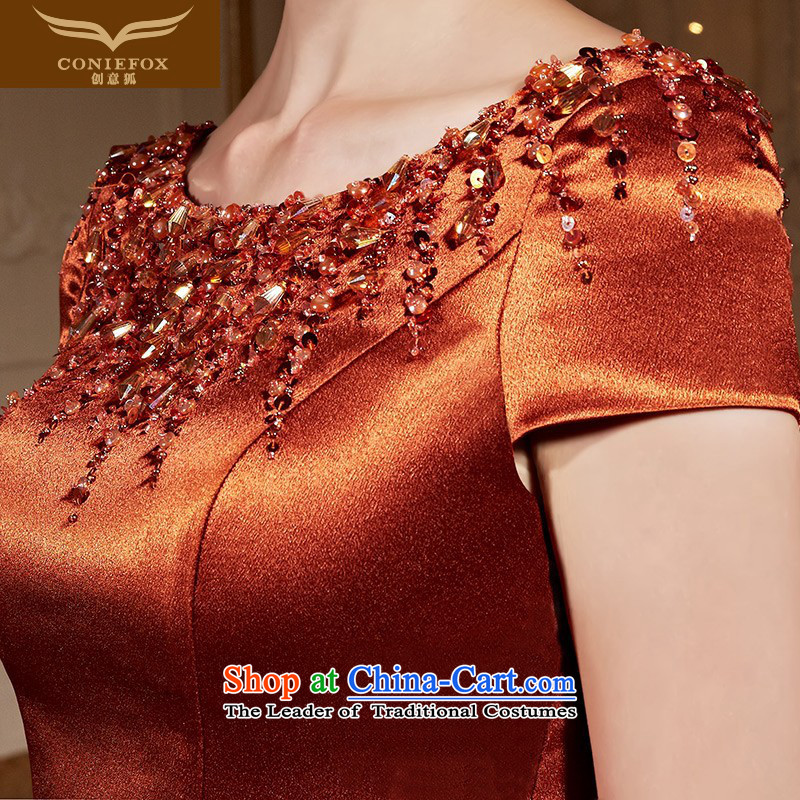 The kitsune style package and creative foutune banquet evening dresses Sau San long back evening moderator dress marriages bows 31025 services red-orange XXL pre-sale, creative Fox (coniefox) , , , shopping on the Internet