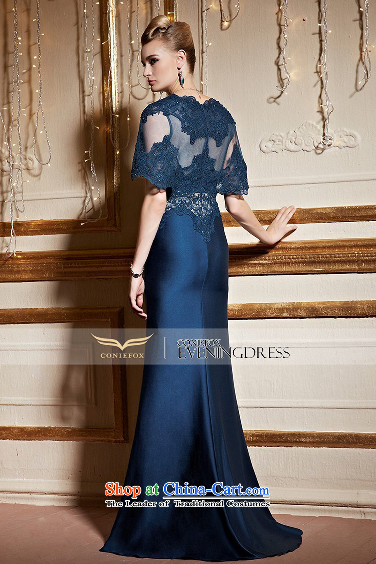 Creative New 2015 FOX autumn and winter banquet evening dresses lace long tail dress evening drink service will preside over 31031 Deep Blue XL pre-sale picture, prices, brand platters! The elections are supplied in the national character of distribution, so action, buy now enjoy more preferential! As soon as possible.