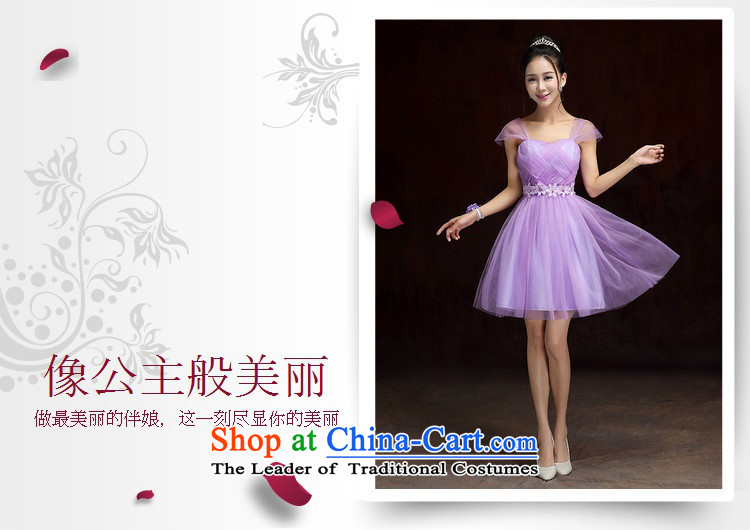 2015 new stylish wedding dress short) bridesmaid small dress Korean sweet shoulders web dress sister States under the auspices of the annual show dresses purple long skirt are Codes 85-115 catty picture, prices, brand platters! The elections are supplied in the national character of distribution, so action, buy now enjoy more preferential! As soon as possible.