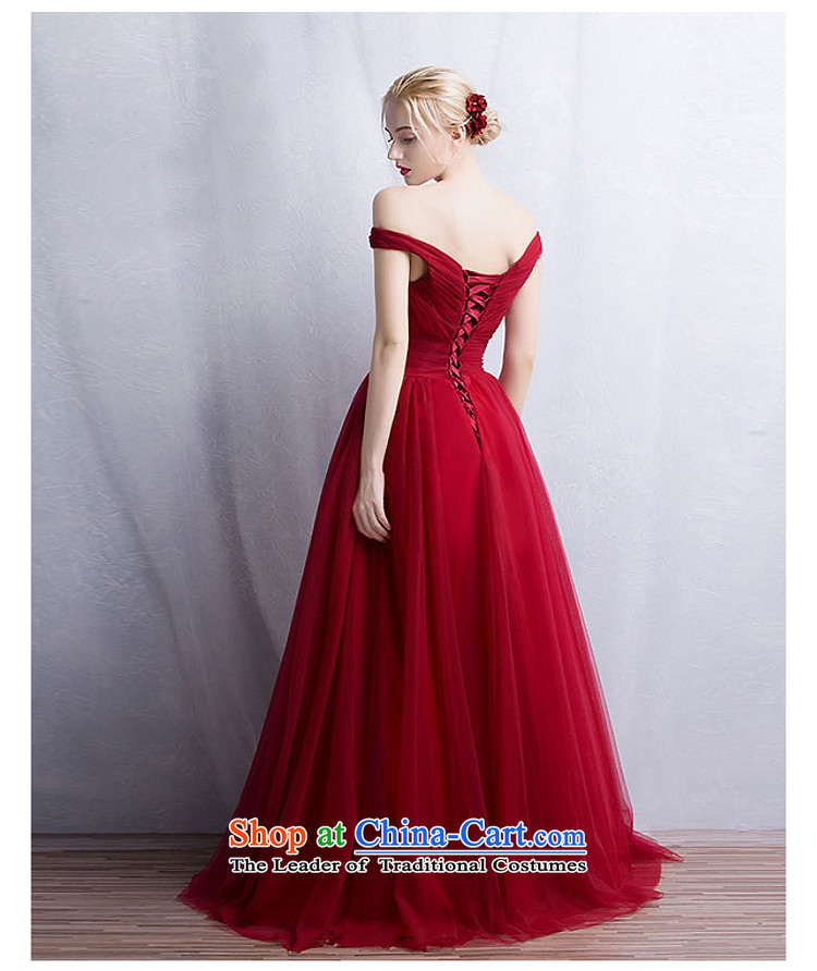 Hillo Lisa (XILUOSHA) evening dresses long western minimalist bride bows services 2015 autumn and winter wedding dress moderator dinner wine red wine red M picture, prices, brand platters! The elections are supplied in the national character of distribution, so action, buy now enjoy more preferential! As soon as possible.