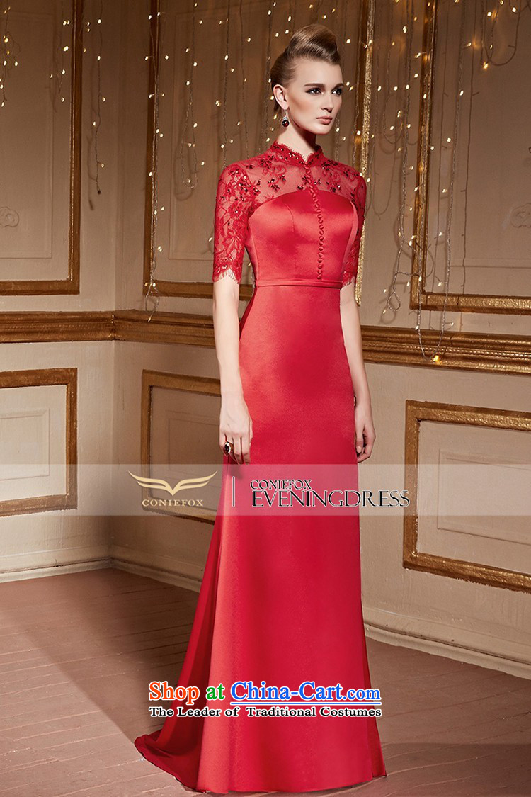 Creative Fox stylish evening dress brides Sau San banquet wedding dress evening drink served long tail moderator will dress 31053 Red XXL picture, prices, brand platters! The elections are supplied in the national character of distribution, so action, buy now enjoy more preferential! As soon as possible.