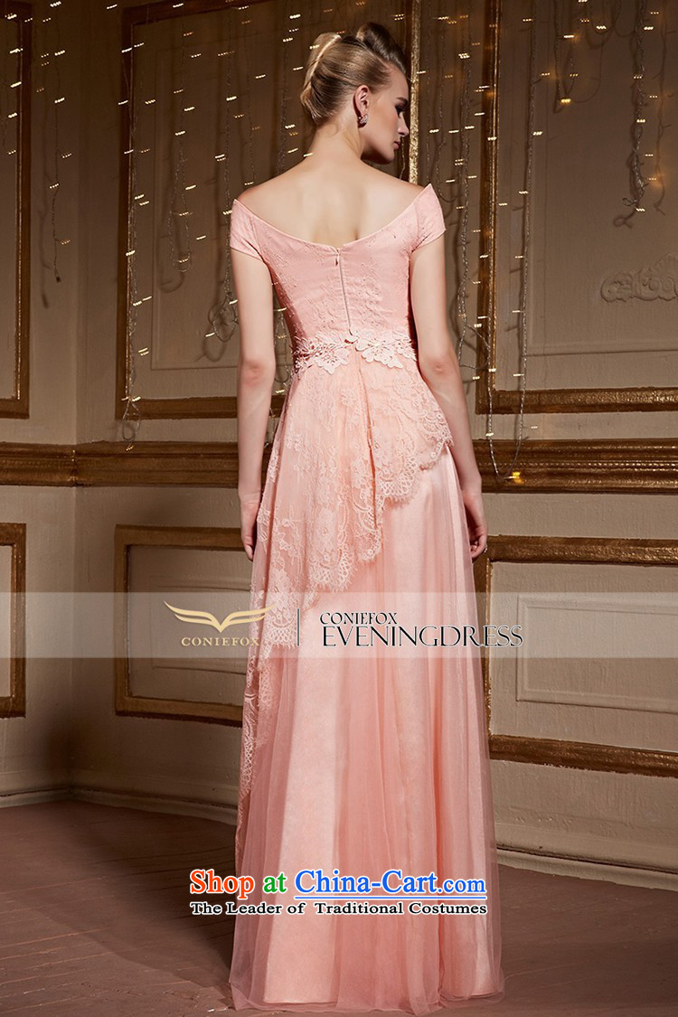 Creative deodorant powder colored field shoulder bride wedding dress wedding evening drink service elegant long gown bridesmaid services under the auspices of lace long skirt 31058 pink L picture, prices, brand platters! The elections are supplied in the national character of distribution, so action, buy now enjoy more preferential! As soon as possible.