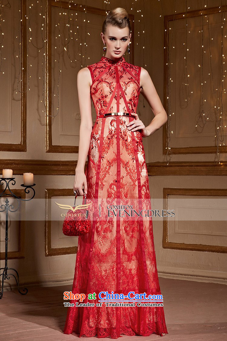 Creative Fox stylish lace banquet evening dresses red marriages bows services annual meeting of persons chairing the evening dress female wedding dress 31060 Red XL Photo, prices, brand platters! The elections are supplied in the national character of distribution, so action, buy now enjoy more preferential! As soon as possible.