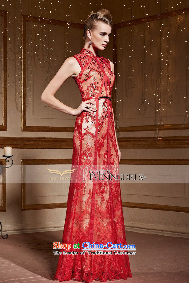 Creative Fox stylish lace banquet evening dresses red marriages bows services annual meeting of persons chairing the evening dress female wedding dress 31060 Red XL Photo, prices, brand platters! The elections are supplied in the national character of distribution, so action, buy now enjoy more preferential! As soon as possible.