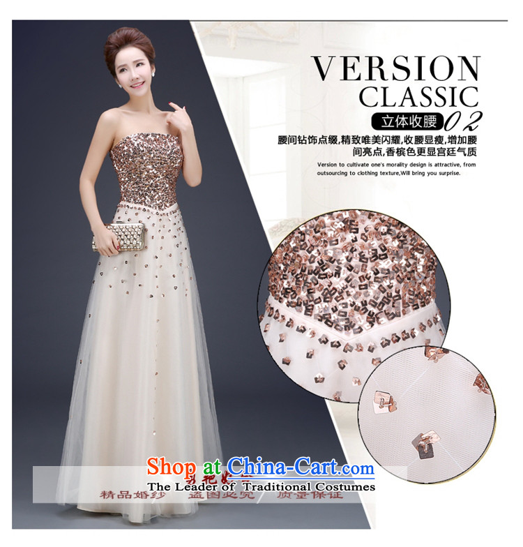 Yong-yeon and evening dresses long 2015 annual meeting of the new Sau San moderator stylish dress suit wiping the chest banquet dress autumn and winter violet made no refunds or exchanges color picture size, prices, brand platters! The elections are supplied in the national character of distribution, so action, buy now enjoy more preferential! As soon as possible.