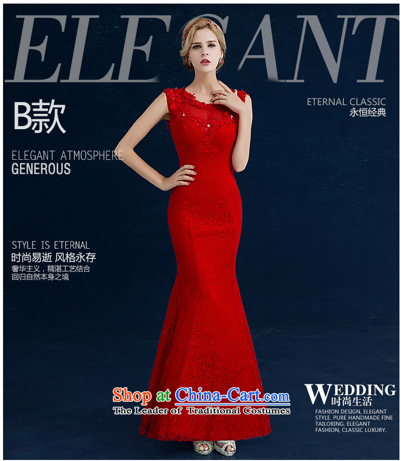 Seal the bride dress dress Jiang 2015 Winter Korean dresses marriage bows services crowsfoot red lace align to Sau San crowsfoot code binding with various B, shoulders round-neck collar tailored picture, prices, brand platters! The elections are supplied in the national character of distribution, so action, buy now enjoy more preferential! As soon as possible.