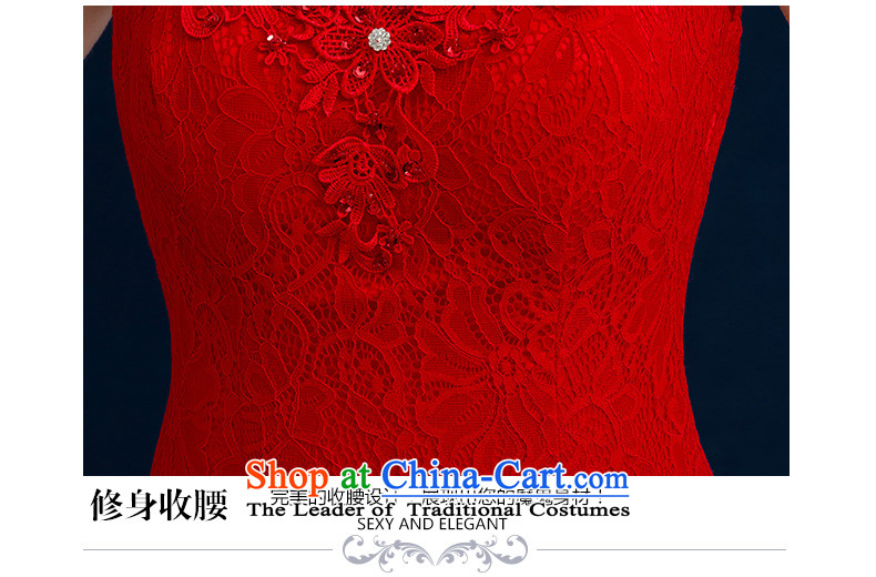 Seal the bride dress dress Jiang 2015 Winter Korean dresses marriage bows services crowsfoot red lace align to Sau San crowsfoot code binding with various B, shoulders round-neck collar tailored picture, prices, brand platters! The elections are supplied in the national character of distribution, so action, buy now enjoy more preferential! As soon as possible.