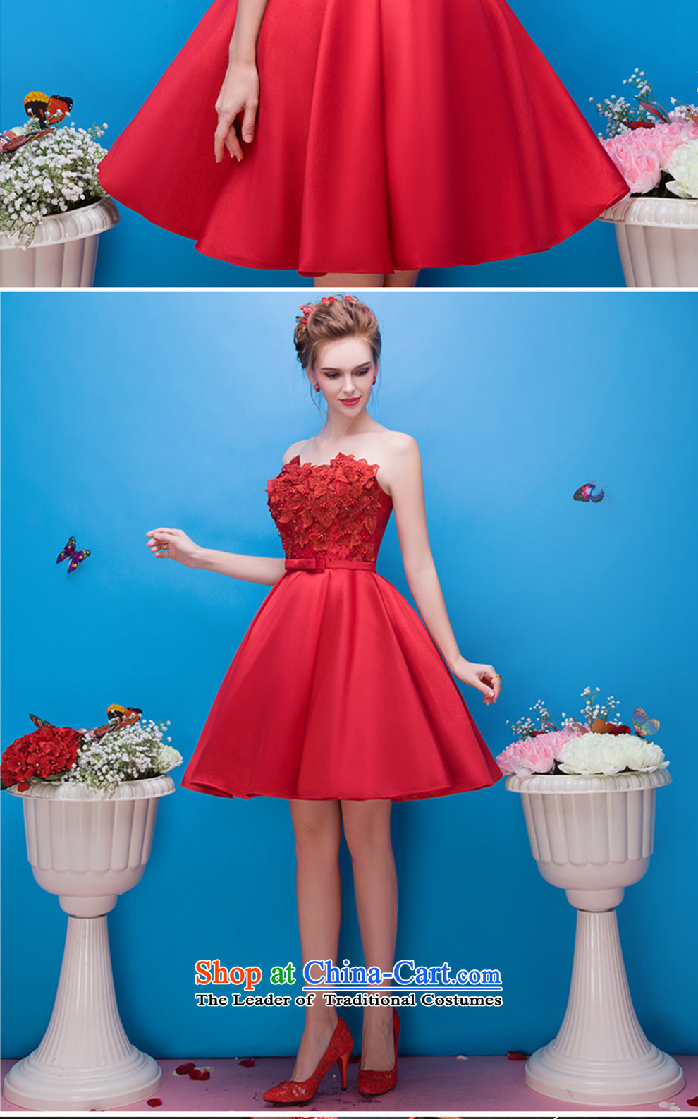 However Services 2015 autumn and winter new wedding dress red bridal dresses banquet Evening Dress Short) bridesmaid services red XL Photo, prices, brand platters! The elections are supplied in the national character of distribution, so action, buy now enjoy more preferential! As soon as possible.