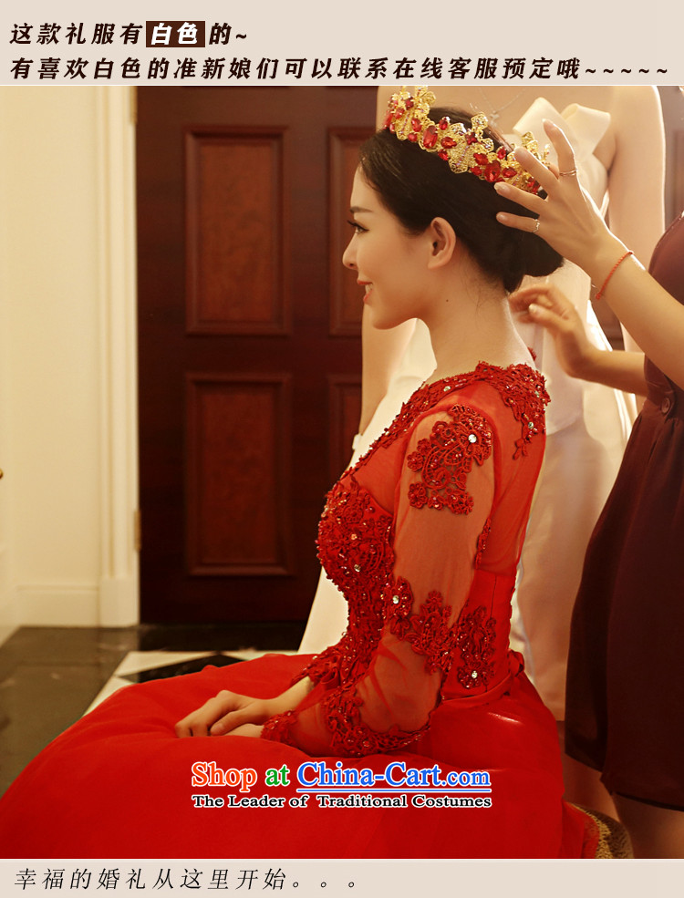 Winter) bows services 2015 new long-sleeved bride wedding dress red long banquet dress Sau San betrothal red XL Photo, prices, brand platters! The elections are supplied in the national character of distribution, so action, buy now enjoy more preferential! As soon as possible.
