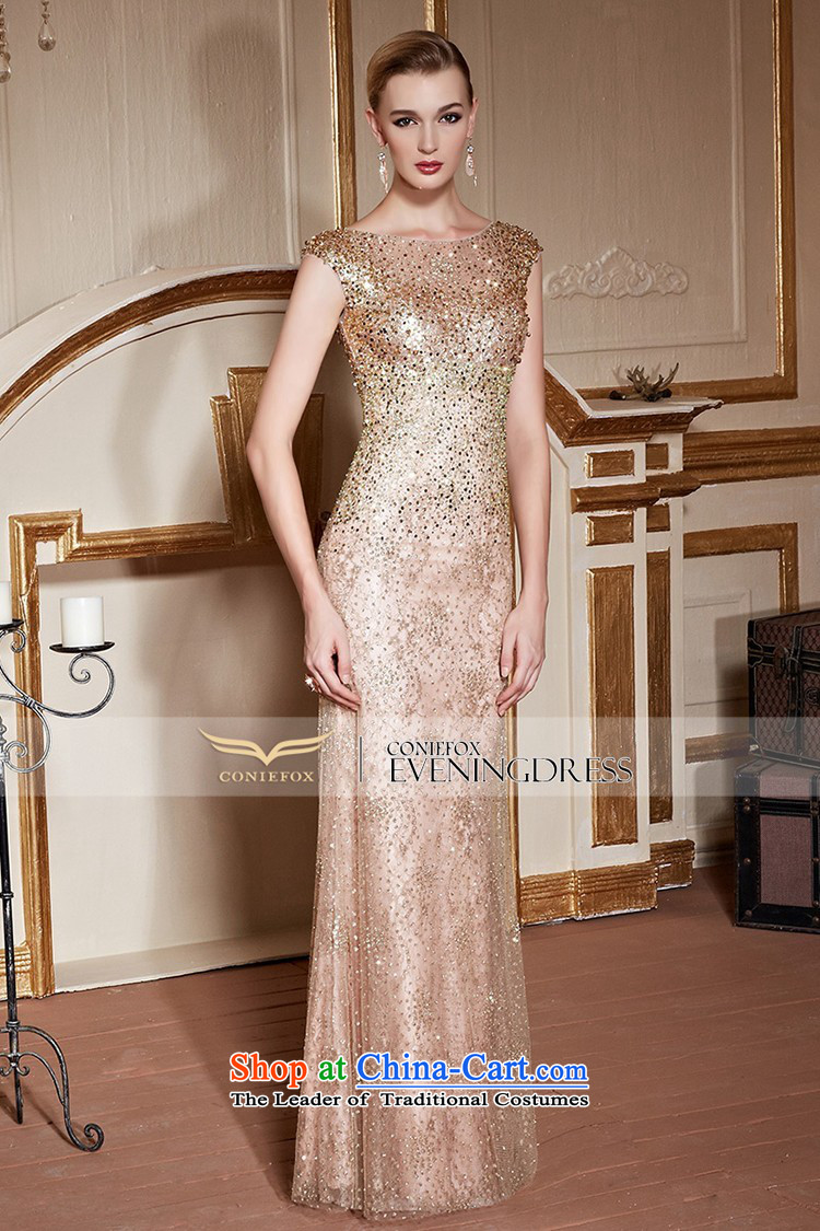 The kitsune style nail pearl creative banquet evening dresses Golden Palace dress long gown under the auspices of Sau San will aristocratic evening drink service 82256 Golden L photo, prices, brand platters! The elections are supplied in the national character of distribution, so action, buy now enjoy more preferential! As soon as possible.