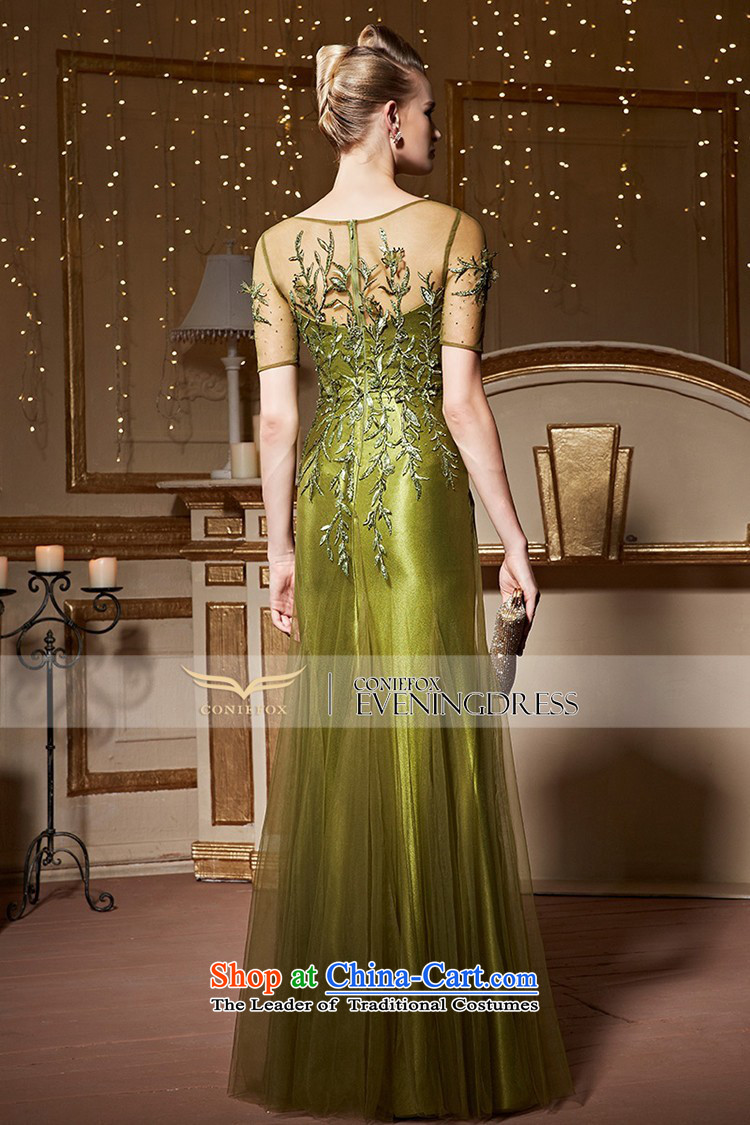 Creative Fox long brides elegant wedding dress evening drink services under the auspices of the annual session will dress stylish embroidered dress 82259 Fluorescent Green S picture, prices, brand platters! The elections are supplied in the national character of distribution, so action, buy now enjoy more preferential! As soon as possible.
