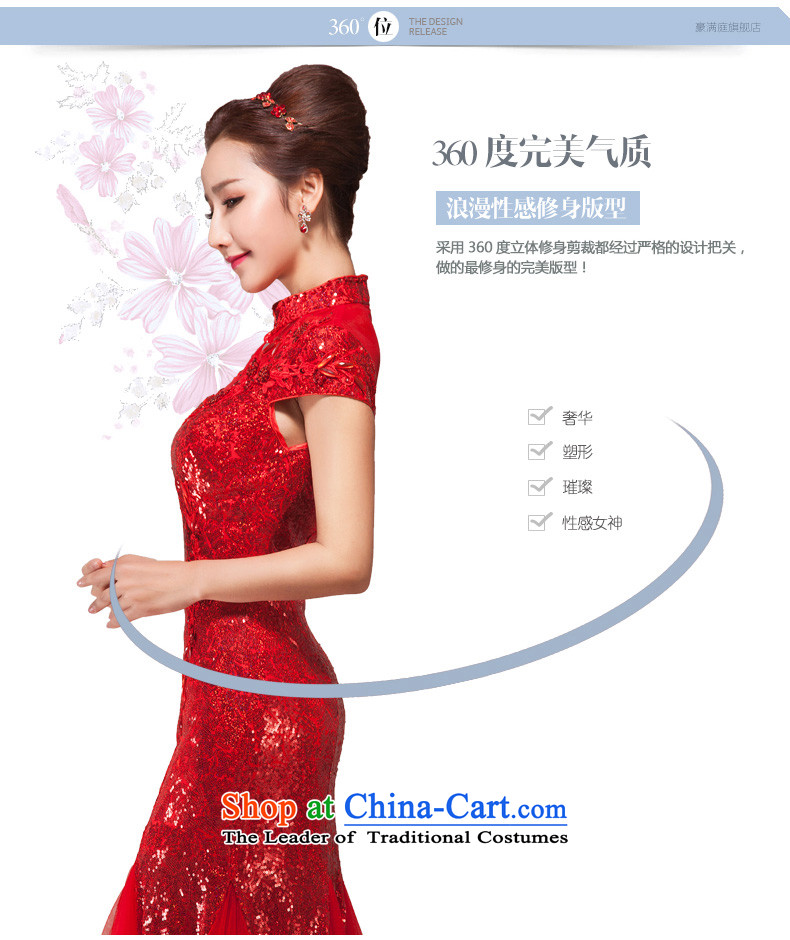 2015 New Red Dress bride bows services crowsfoot cheongsam long marriage Sau San performance evening dresses dresses banquet + gross shawl 2 S picture, prices, brand platters! The elections are supplied in the national character of distribution, so action, buy now enjoy more preferential! As soon as possible.