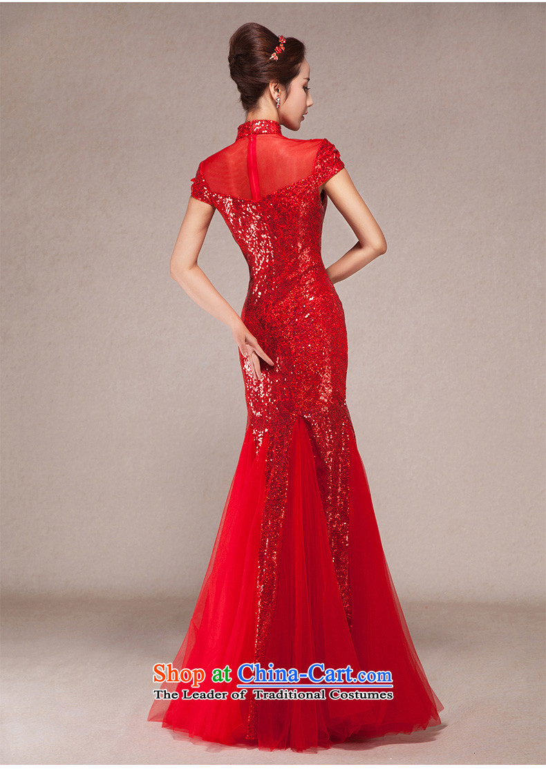 2015 New Red Dress bride bows services crowsfoot cheongsam long marriage Sau San performance evening dresses dresses banquet + gross shawl 2 S picture, prices, brand platters! The elections are supplied in the national character of distribution, so action, buy now enjoy more preferential! As soon as possible.