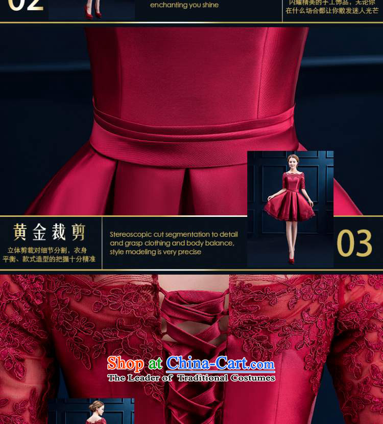 The new 2015 winter wine red bride in the first field of the Cuff bows services shoulder lace wedding dress length of Sau San long XL Photo, prices, brand platters! The elections are supplied in the national character of distribution, so action, buy now enjoy more preferential! As soon as possible.
