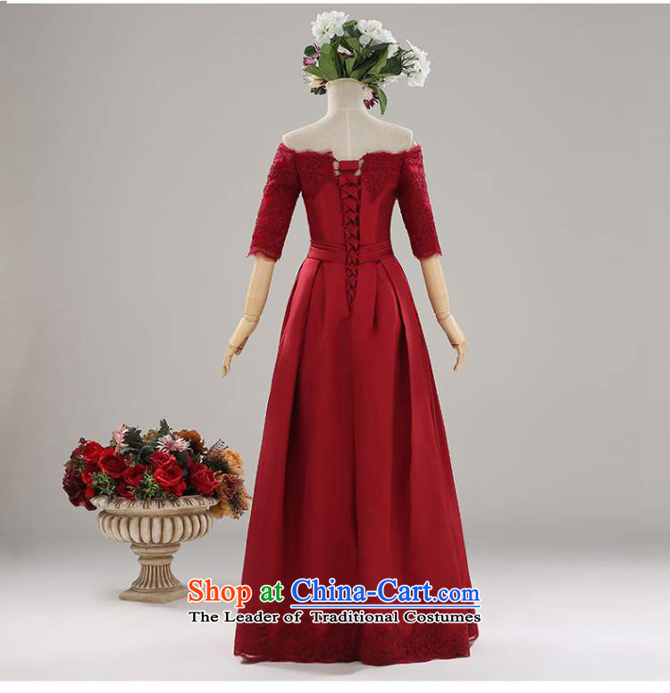 The new 2015 winter wine red bride in the first field of the Cuff bows services shoulder lace wedding dress length of Sau San long XL Photo, prices, brand platters! The elections are supplied in the national character of distribution, so action, buy now enjoy more preferential! As soon as possible.