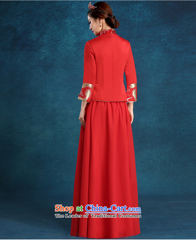 Tim hates makeup and 2015 New cheongsam thick marriages bows services wedding dresses bridal dresses bridal dresses winter long-sleeved qipao winter clothing QP002 RED XXL picture, prices, brand platters! The elections are supplied in the national character of distribution, so action, buy now enjoy more preferential! As soon as possible.