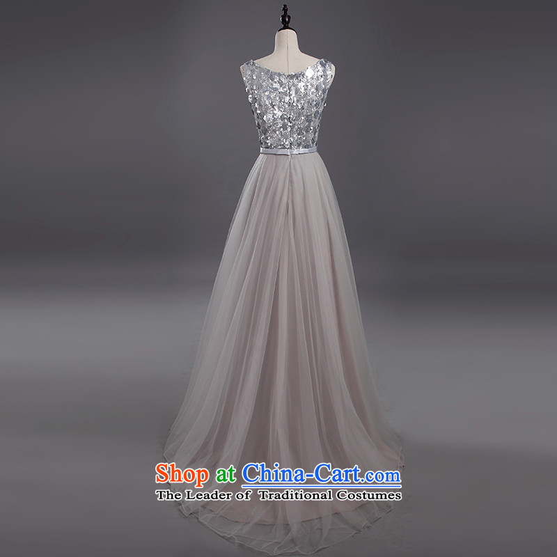 Tim hates makeup and new evening dresses long marriages bows services wedding dresses shoulders stylish bridal dresses winter evening dress clothes LF028 presided over dinner light gray XXL, Tim hates makeup and shopping on the Internet has been pressed.