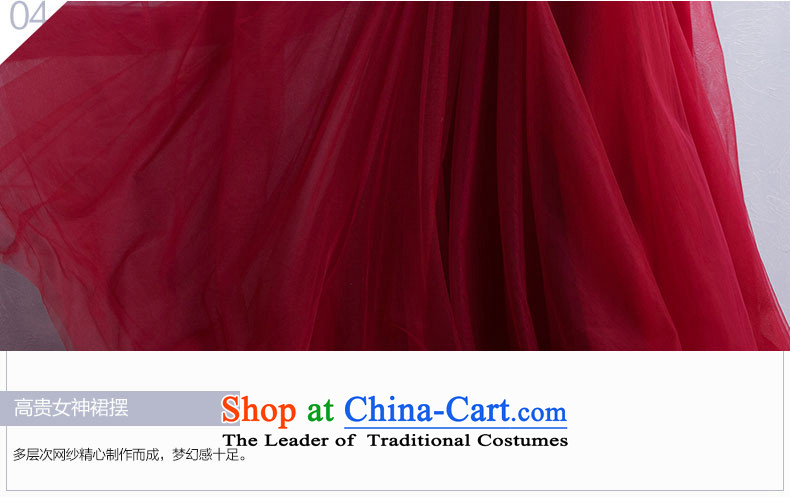 Pure Love bamboo yarn 2015 new bride wedding dress the spring and summer of Sau San red double-shoulder bows service events including evening dress dark red L picture, prices, brand platters! The elections are supplied in the national character of distribution, so action, buy now enjoy more preferential! As soon as possible.