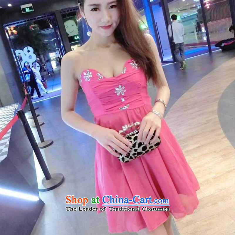 In short poem Coe   sexy chest anointed 2015 nail-ju, swing dress bridesmaid services will blue dress, in short poem Coe (JIANSHIKOU) , , , shopping on the Internet