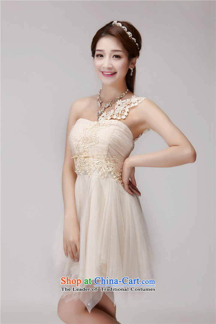 In short poem COE  2015   new staple pearl bridesmaid sister skirt short of services and banquet dinner dress small chest dress summer white L picture, prices, brand platters! The elections are supplied in the national character of distribution, so action, buy now enjoy more preferential! As soon as possible.