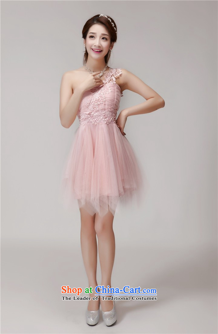 Francis Doi  2015   new staple pearl bridesmaid sister skirt short of services and banquet dinner dress small chest dress summer apricot L photo, prices, brand platters! The elections are supplied in the national character of distribution, so action, buy now enjoy more preferential! As soon as possible.