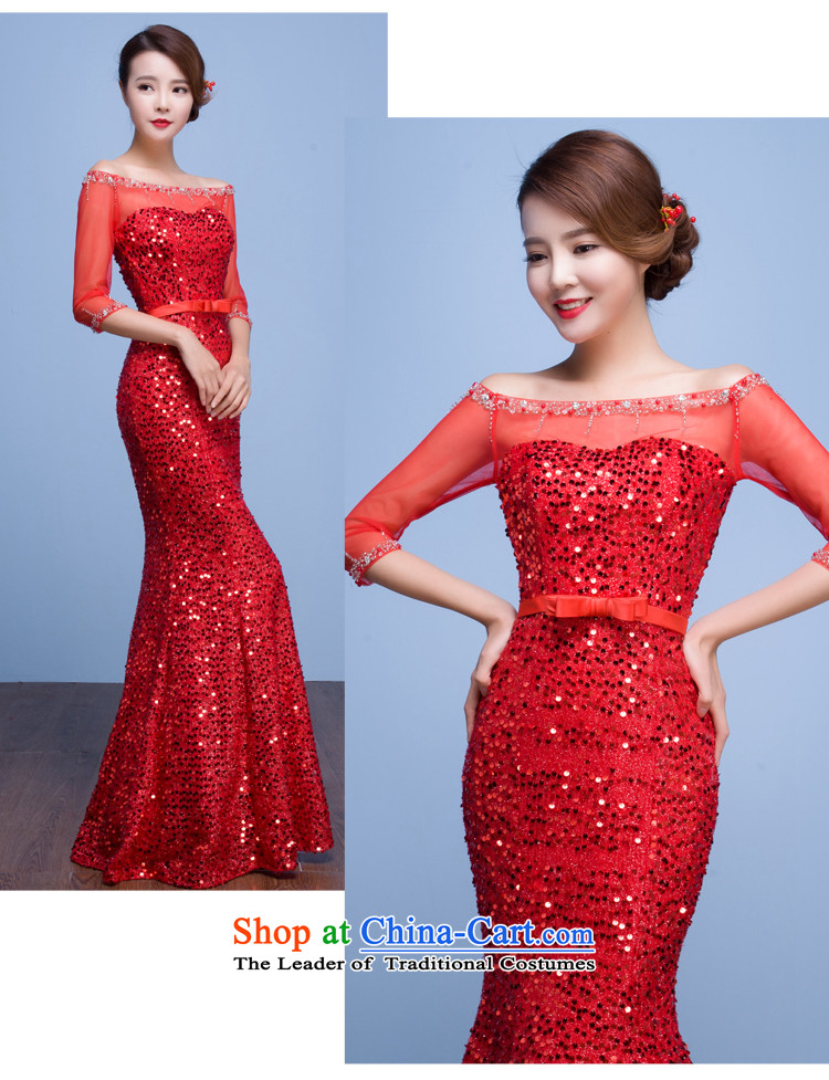 Pure Love bamboo yarn evening dresses 2015 new fall dress bridesmaid service banquet service word toasting champagne dress shoulder long dresses crowsfoot RED M picture, prices, brand platters! The elections are supplied in the national character of distribution, so action, buy now enjoy more preferential! As soon as possible.