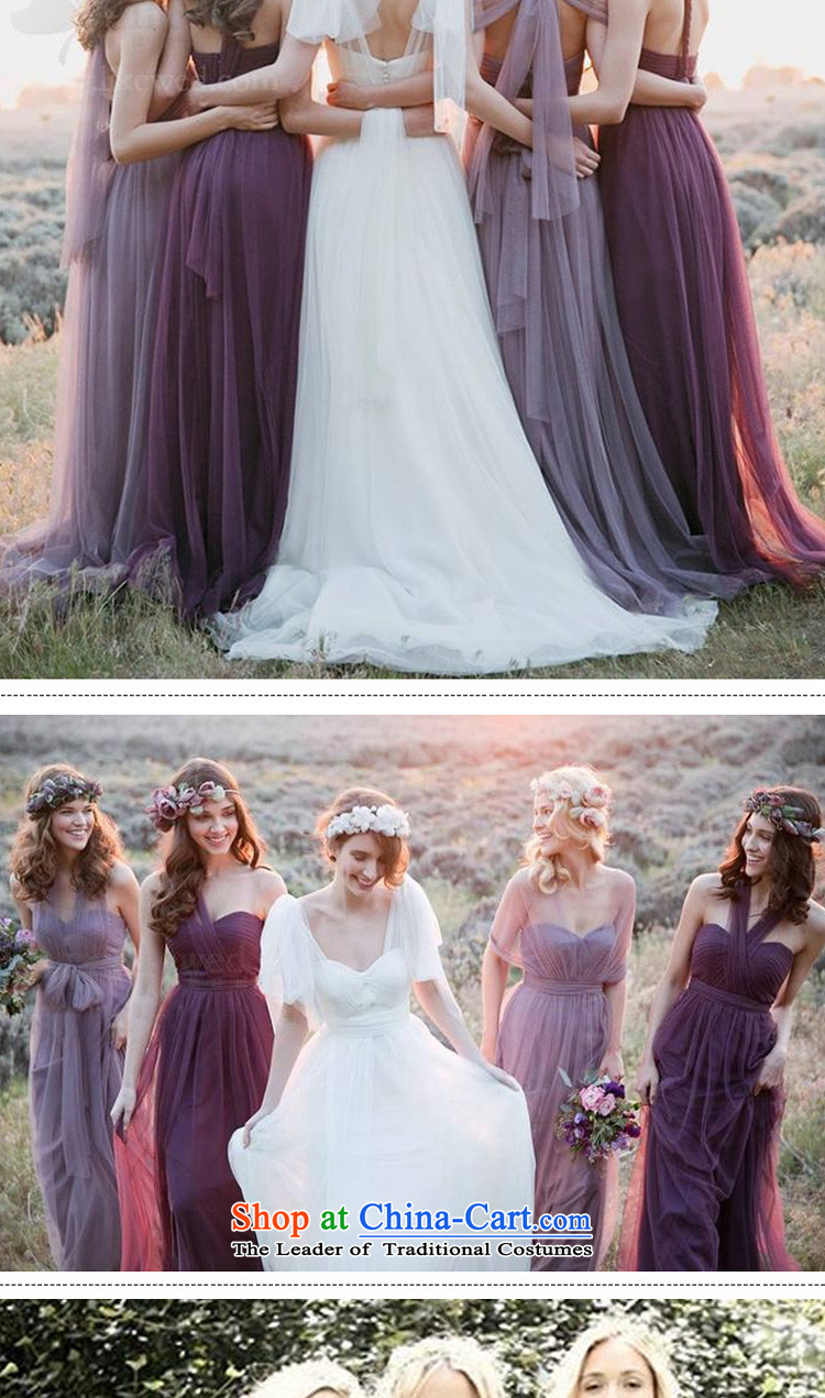 Bridesmaid chief of sister skirt 2015 new winter evening dresses Korean evening dress bridesmaid mission bridesmaid skirt light purple L picture, prices, brand platters! The elections are supplied in the national character of distribution, so action, buy now enjoy more preferential! As soon as possible.