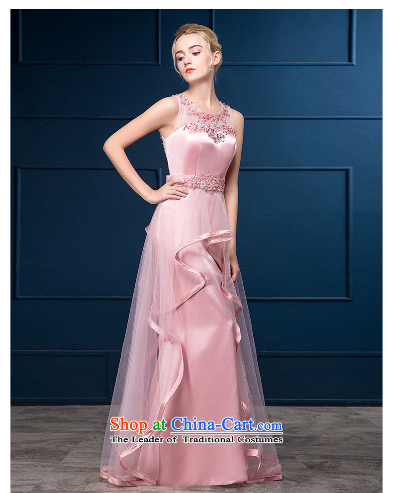 According to Lin Sa 2015 autumn and winter new bride bridesmaid bows to female evening banquet marriage pink small trailing evening dress skirt pink S picture, prices, brand platters! The elections are supplied in the national character of distribution, so action, buy now enjoy more preferential! As soon as possible.