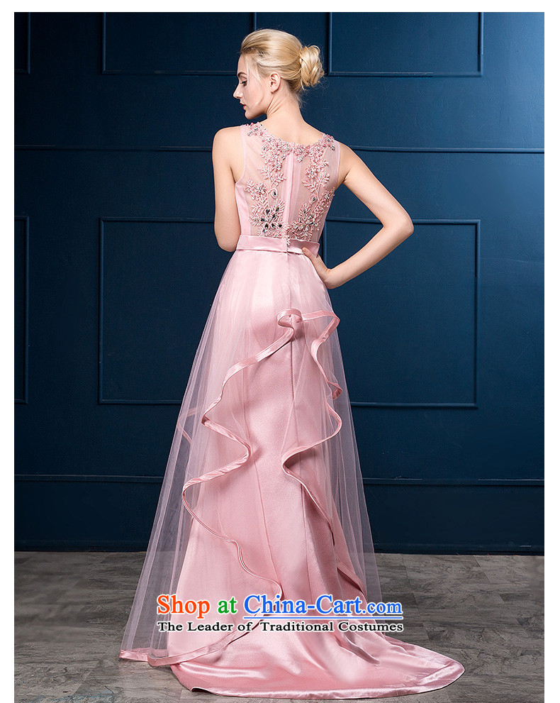 According to Lin Sa 2015 autumn and winter new bride bridesmaid bows to female evening banquet marriage pink small trailing evening dress skirt pink S picture, prices, brand platters! The elections are supplied in the national character of distribution, so action, buy now enjoy more preferential! As soon as possible.