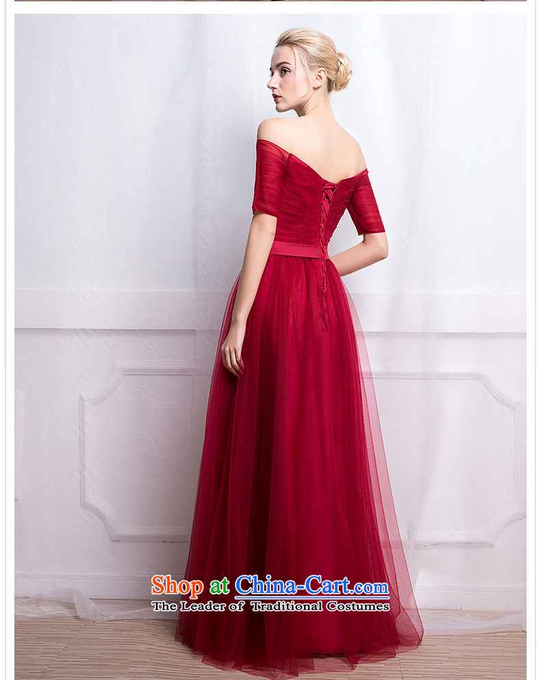According to Lin Sha evening dresses 2015 autumn and winter new Korean simple word graphics thin shoulders banquet hosted wine red long drink service M pictures, prices, brand platters! The elections are supplied in the national character of distribution, so action, buy now enjoy more preferential! As soon as possible.