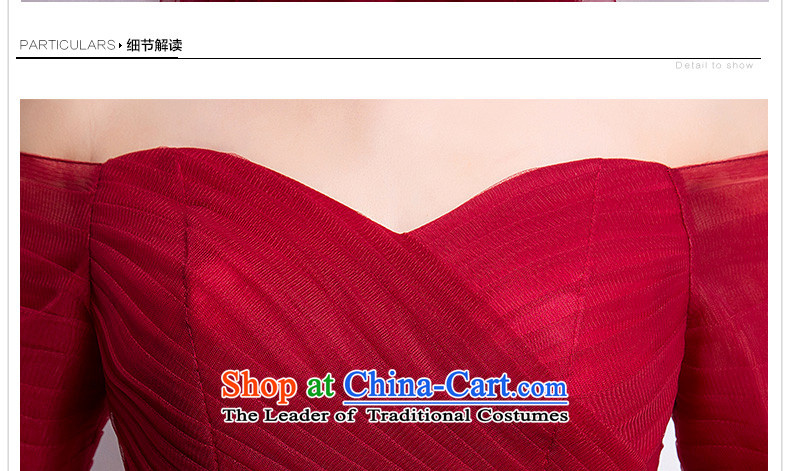 According to Lin Sha evening dresses 2015 autumn and winter new Korean simple word graphics thin shoulders banquet hosted wine red long drink service M pictures, prices, brand platters! The elections are supplied in the national character of distribution, so action, buy now enjoy more preferential! As soon as possible.